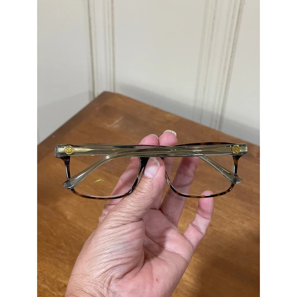 Tory Burch TY 2064 1561 Tortoise Olive Green Rect Eyeglass Frames 52-16-135